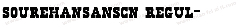 sourehansanscn regul字体转换